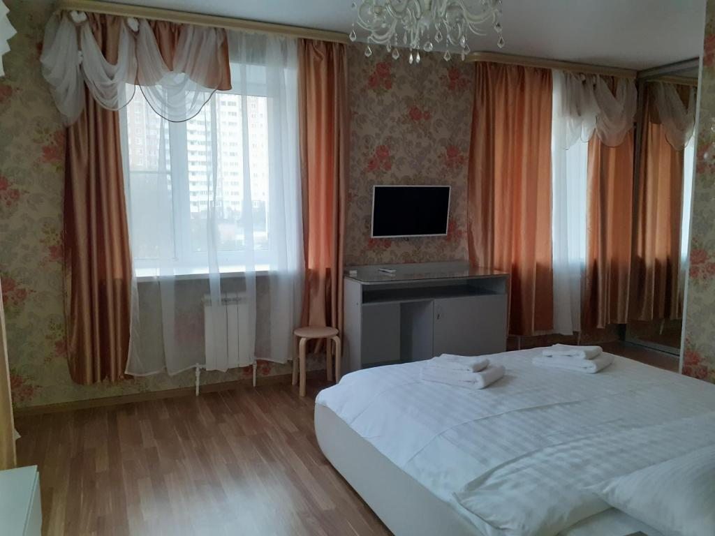 Двухместный (Двухместный номер Делюкс с 1 кроватью и душем) гостиницы City Domodedovo, Домодедово