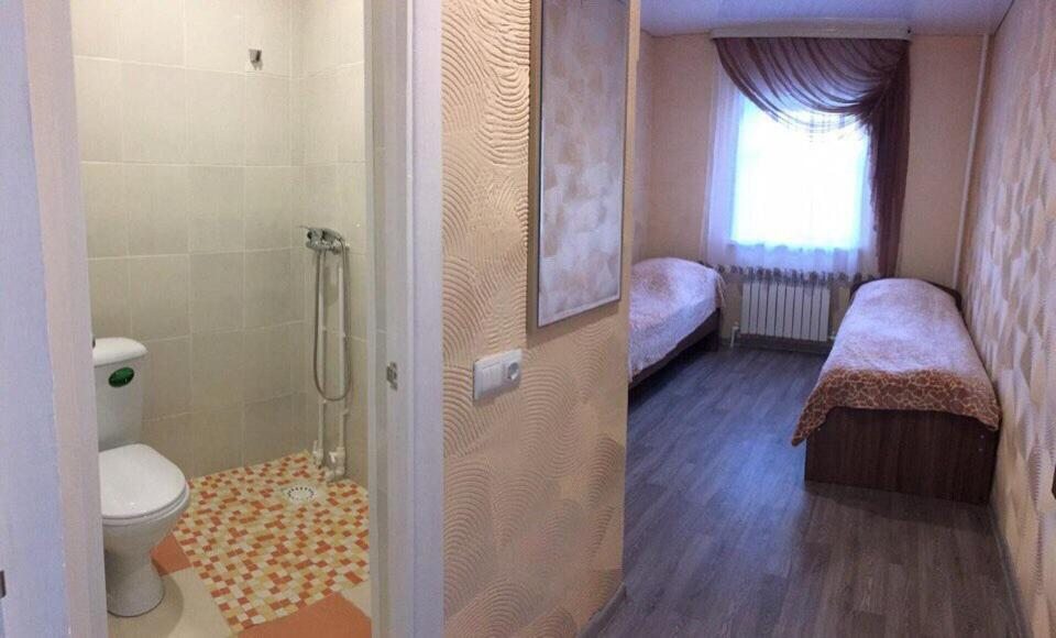 Двухместный (Улучшенный двухместный номер с 2 отдельными кроватями) отеля Staraia pristan', Чердынь