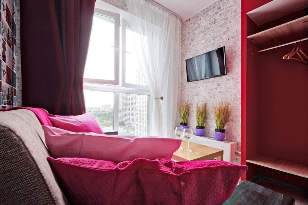 Апартаменты (Апартаменты с 1 спальней) апартамента Apartments in Lyubertsy - Red Style, Люберцы