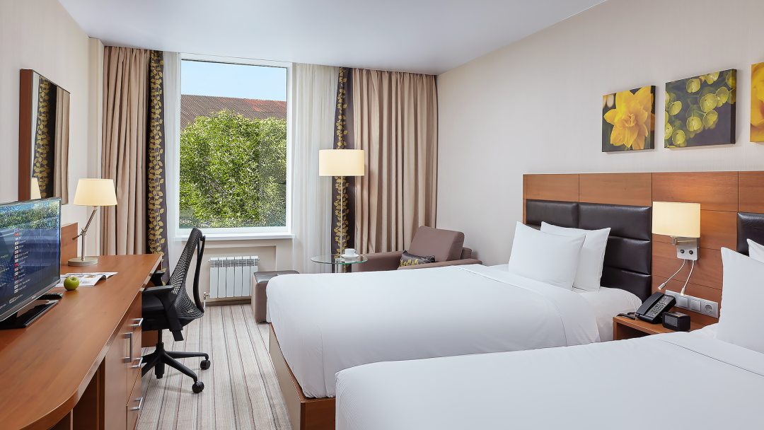 Двухместный (Стандарт с двумя раздельными кроватями) гостиницы Hilton Garden Inn Kaluga, Калуга