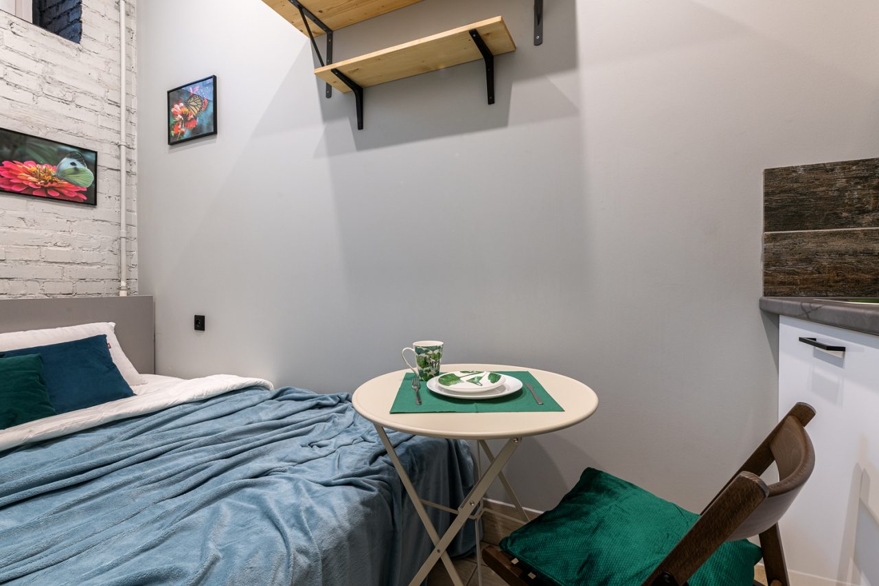 Студио (MLec), Апартаменты RentalSPb Deluxe room on Metallostroy