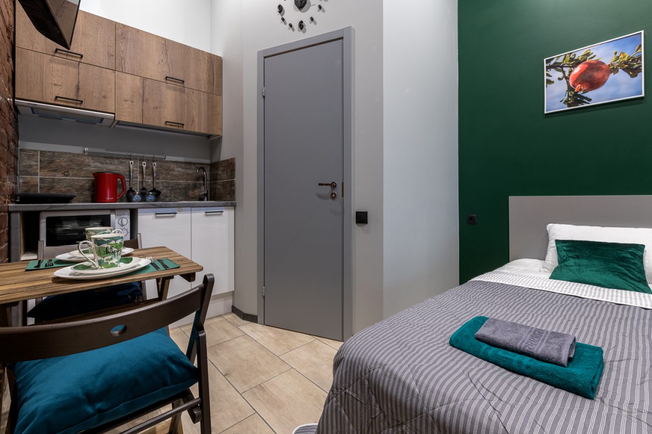Студио (MLcf), Апартаменты RentalSPb Deluxe room on Metallostroy