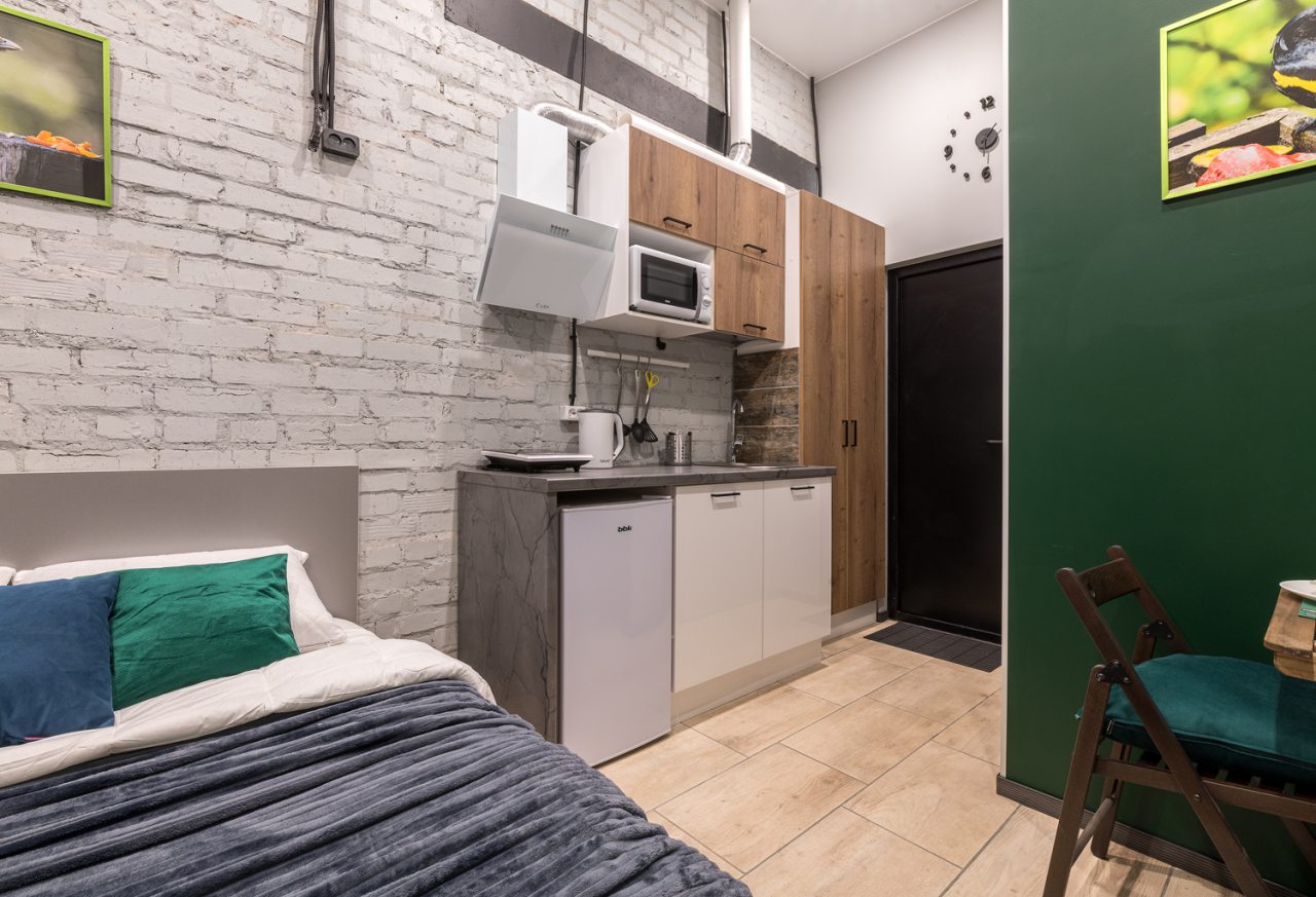 Студио (MLdlx), Апартаменты RentalSPb Deluxe room on Metallostroy