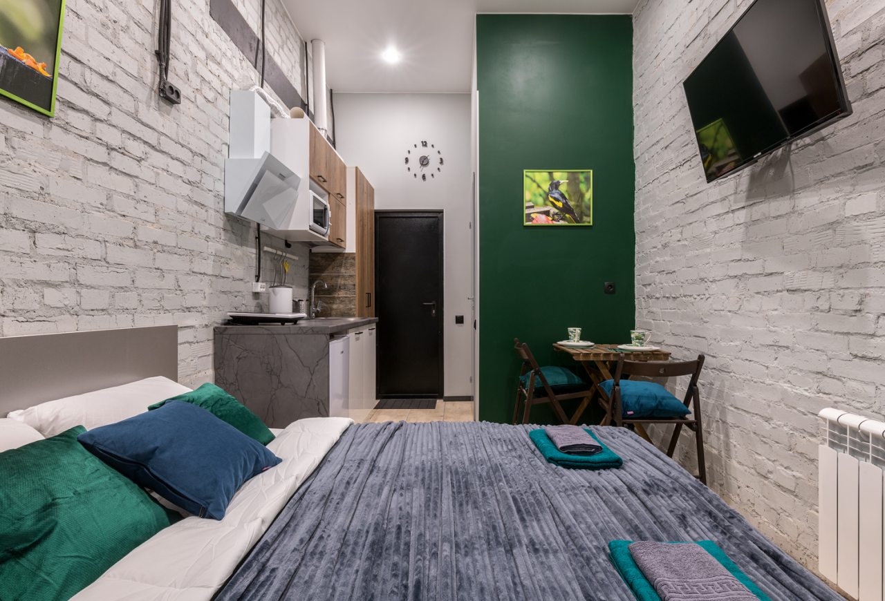 Студио (MLdlx), Апартаменты RentalSPb Deluxe room on Metallostroy