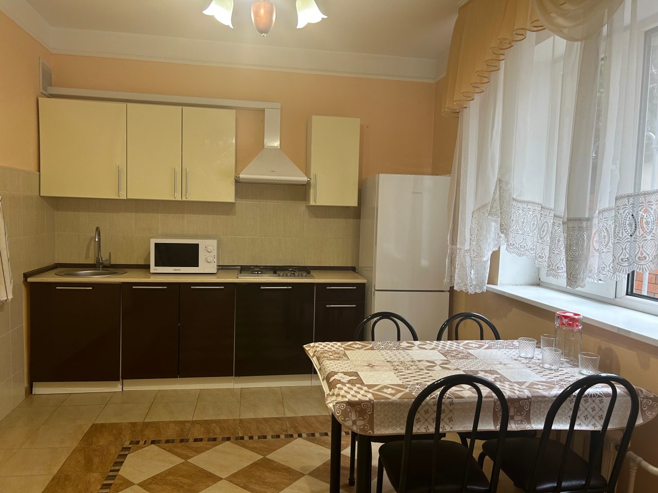 Кухонная зона в номерах, Гостевой дом На Гагринской