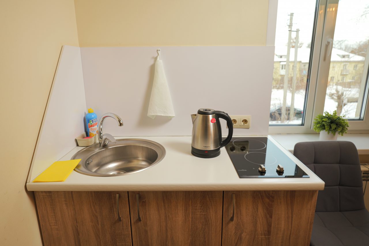 Номер с двухъярусной кроватью, кухней и сан.узлом