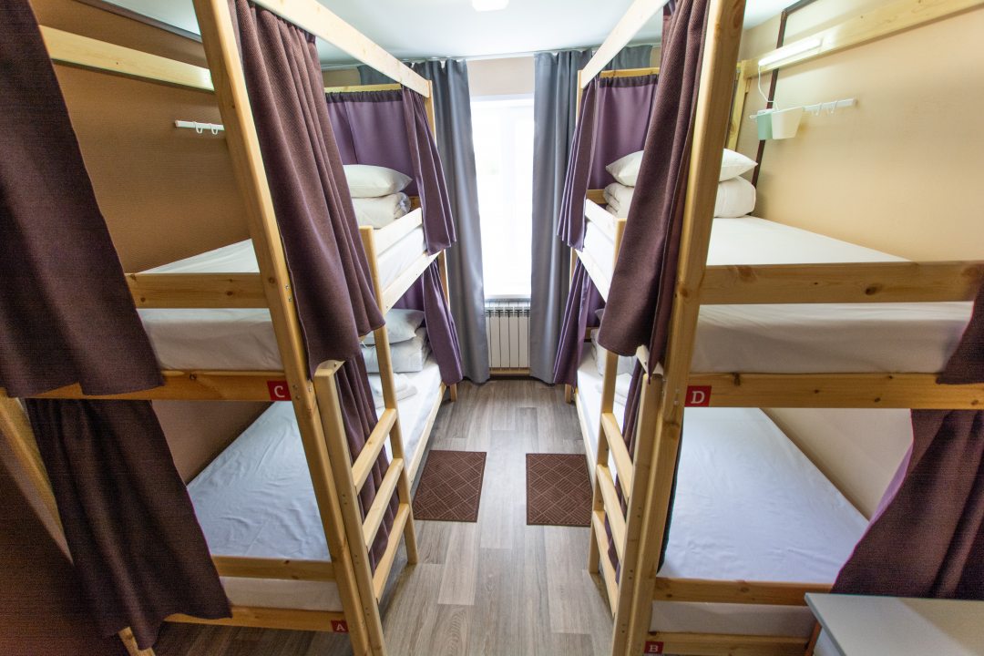Четырехместный (Кровать в общем номере для женщин с 4 кроватями) хостела Рус, Чебоксары