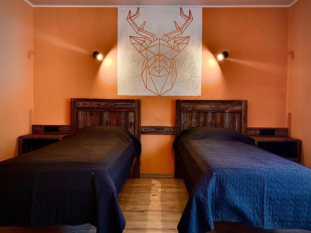 Двухместный (Двухместный номер с 2 отдельными кроватями) гостевого дома У горы, Терскол