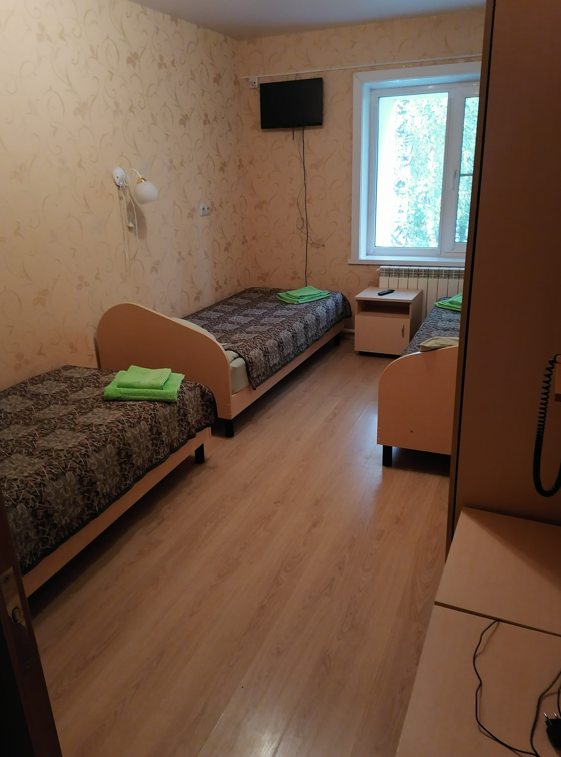 Трехместный (Стандарт с тремя раздельными кроватями) гостиницы Мичуринский