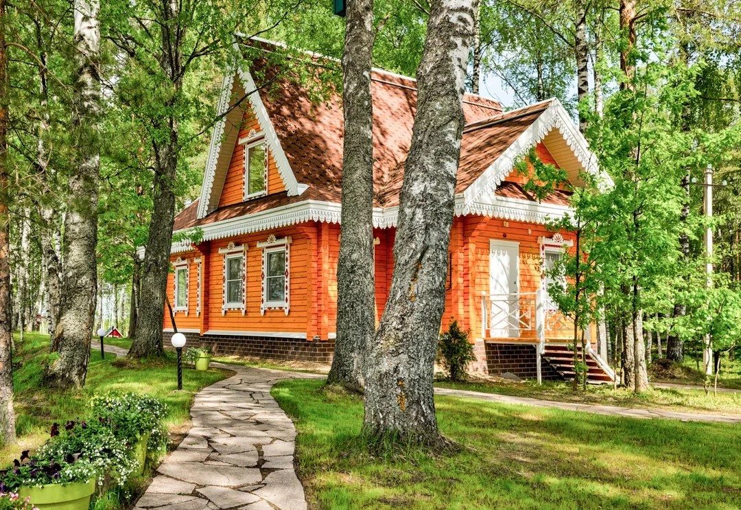 Коттедж (Дом с двумя спальнями) эко-отеля Агропарк Ясенево, Лобастово
