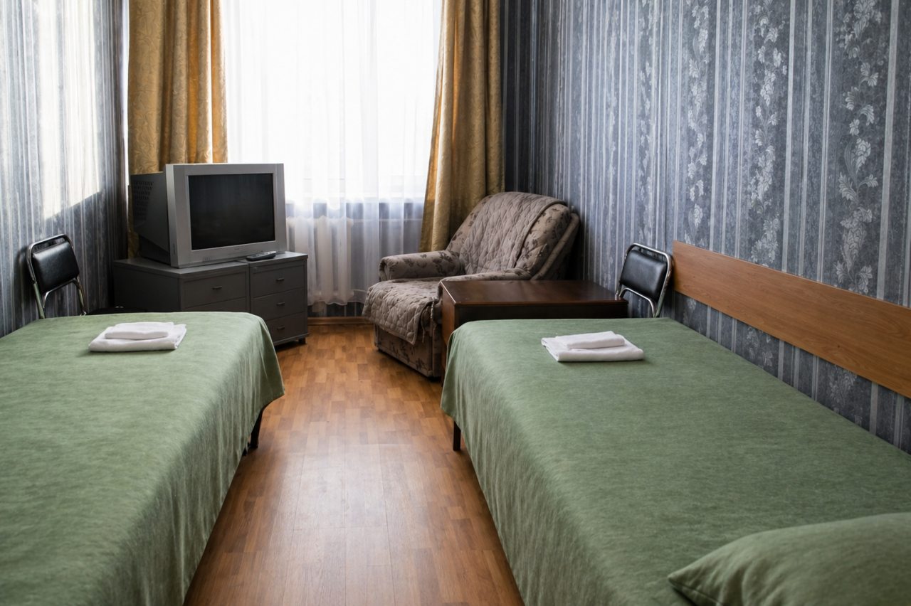 Двухместный (Стандарт 2 отдельными кроватями), Отель Фортуна