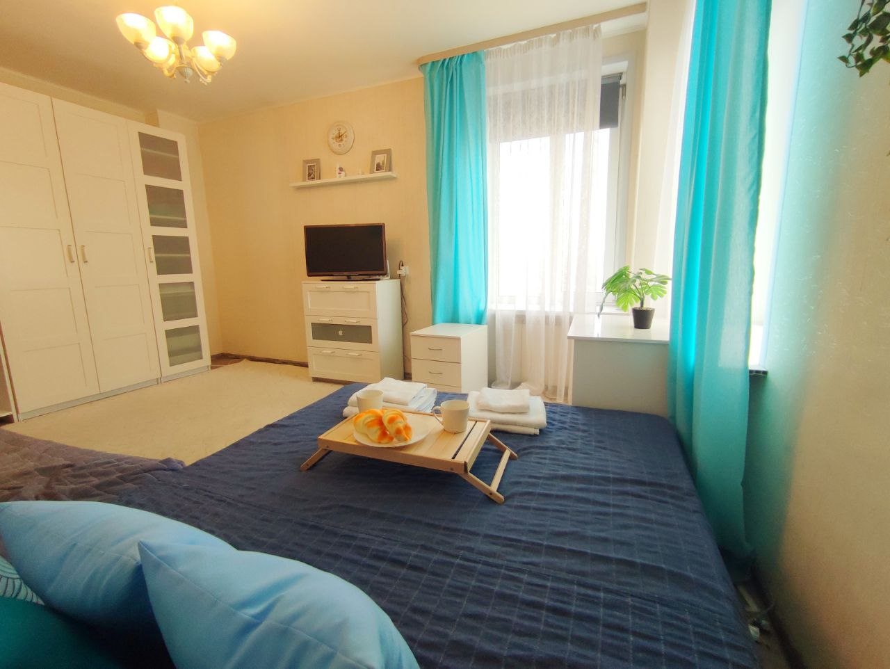 Квартира (Blue sky, Комфортные апартаменты в новом доме (Кошурникова 29 5)), Апартаменты Welcome Apartment