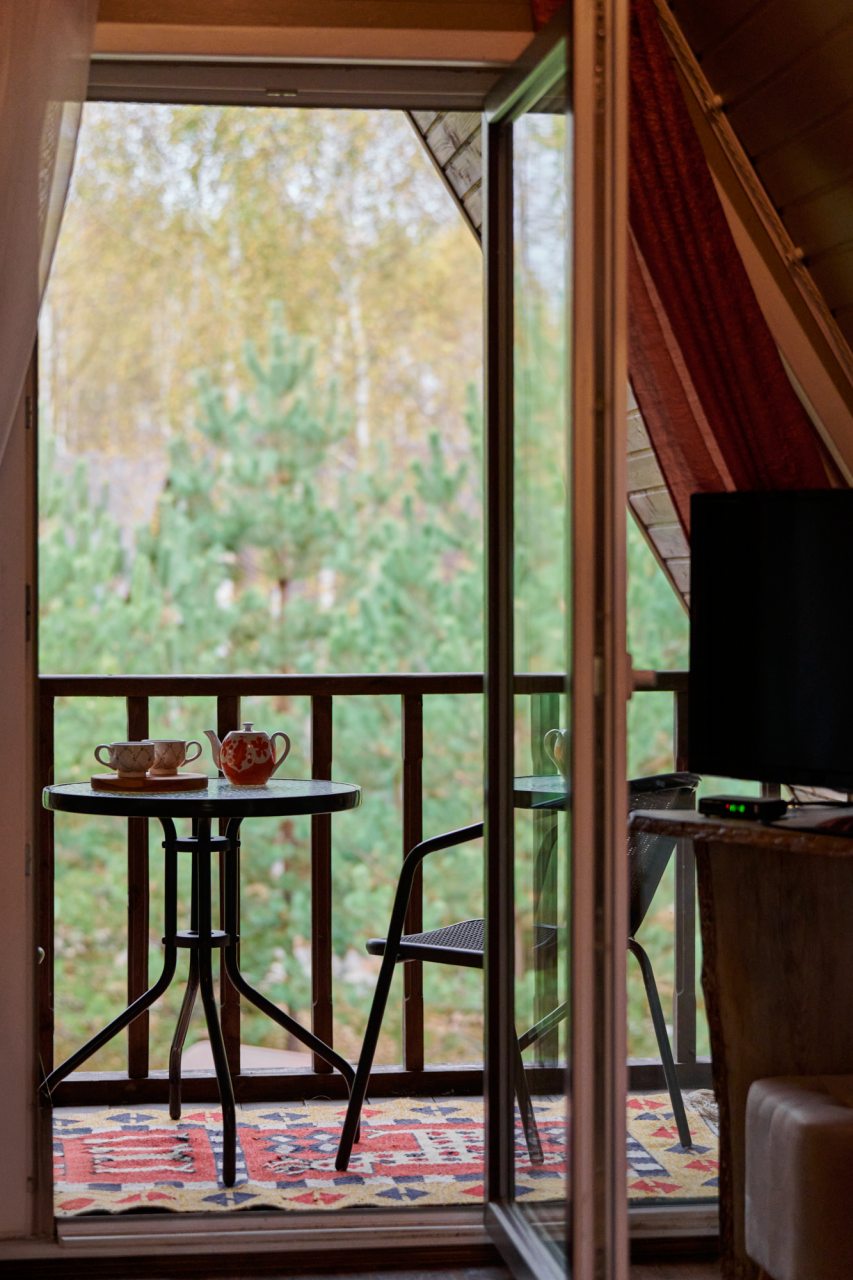 Бунгало (Домик двухуровневый с сауной и камином), База отдыха Алино