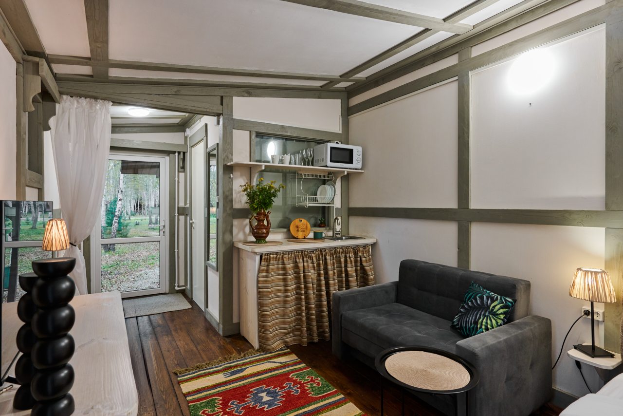 Двухместный (Номер в квадродоме с электрокамином), База отдыха Алино