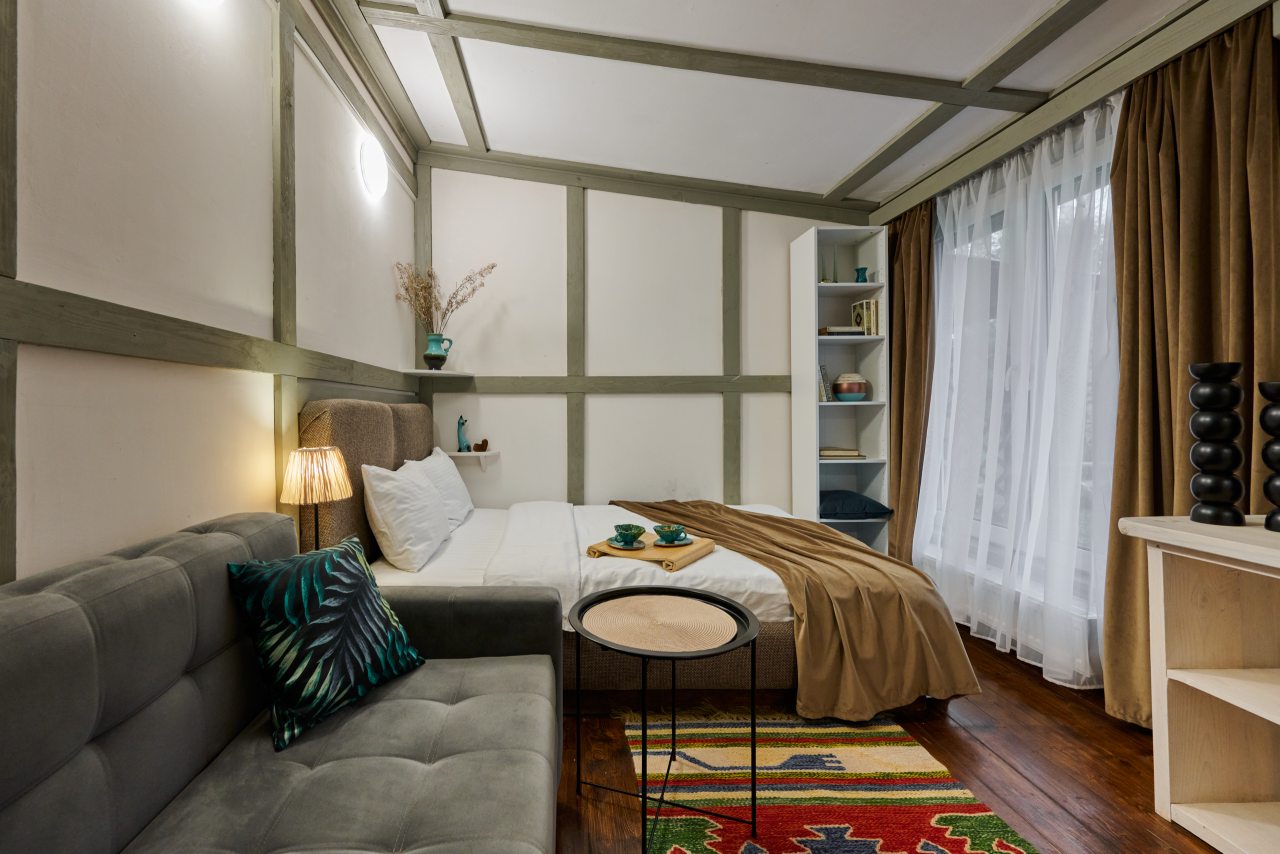 Двухместный (Номер в квадродоме с электрокамином), База отдыха Алино