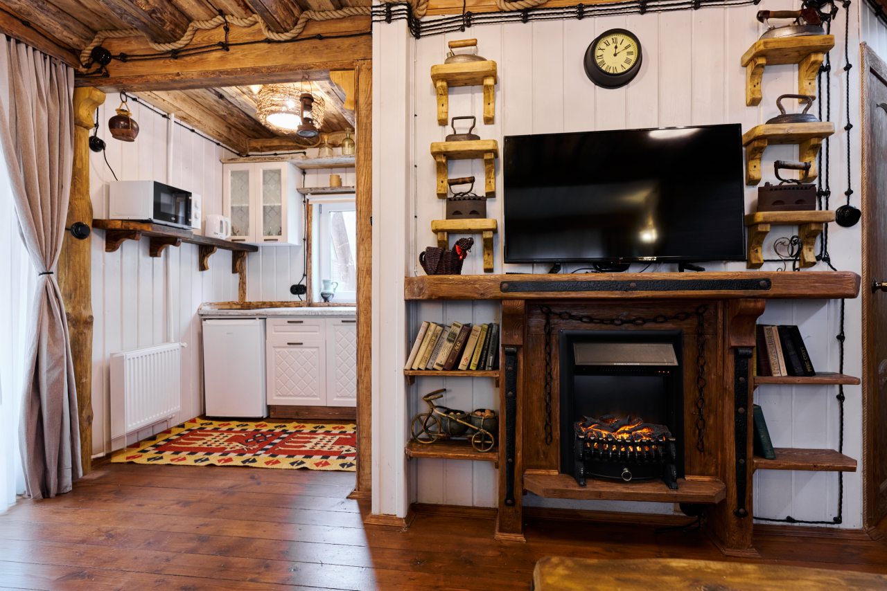 Люкс (Дом №12 категории Люкс с электрокамином и двумя санузлами), База отдыха Алино