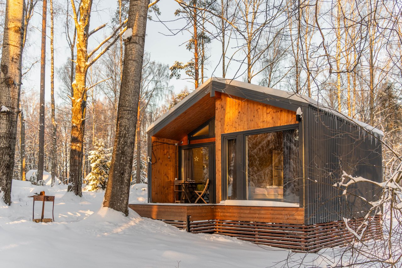 Дом (У воды  гостиная со спальней Черника/Ежевика 36 м2), Загородный клуб Ромашка