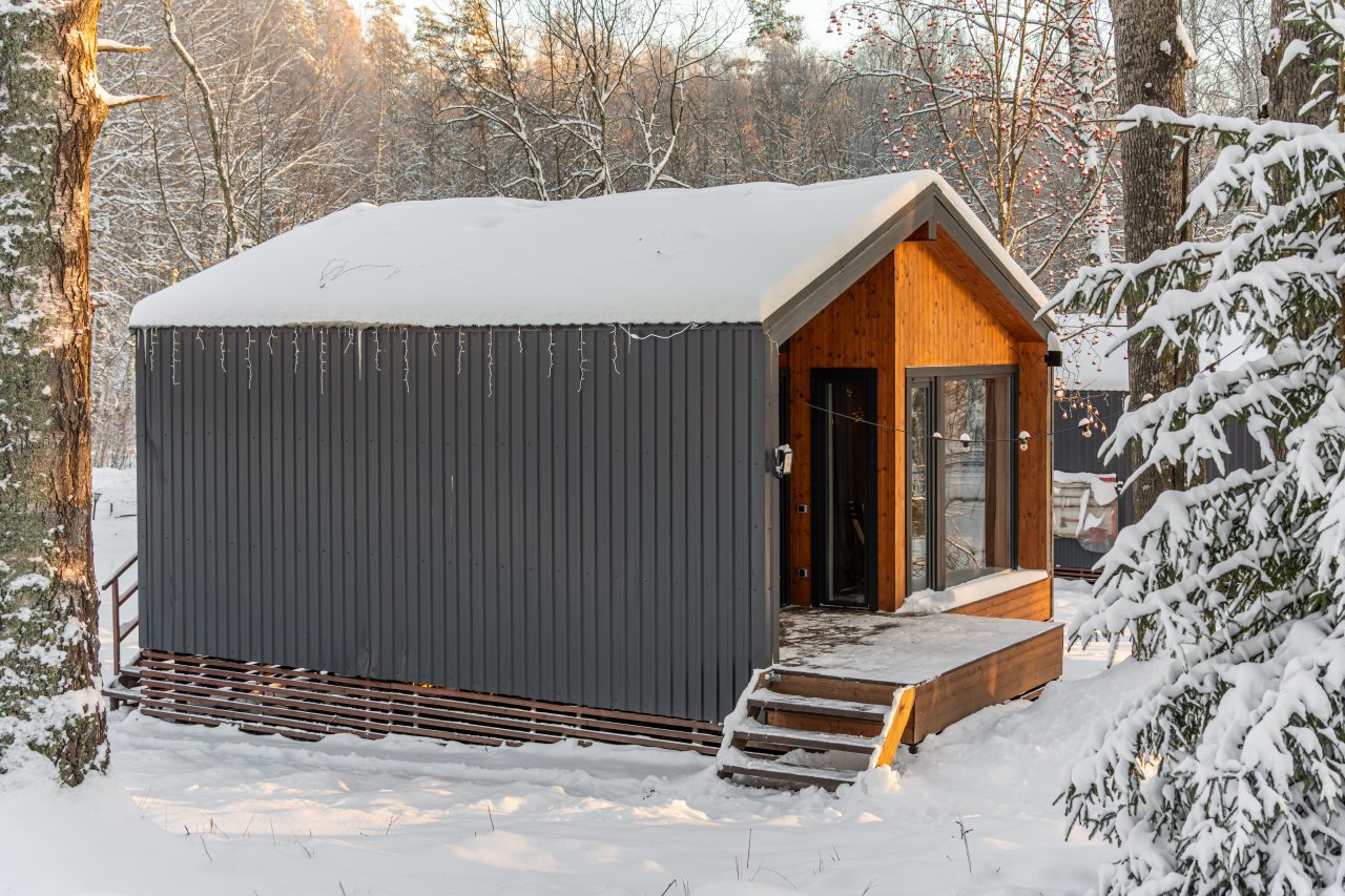 Дом (У воды  гостиная со спальней Черника/Ежевика 36 м2), Загородный клуб Ромашка