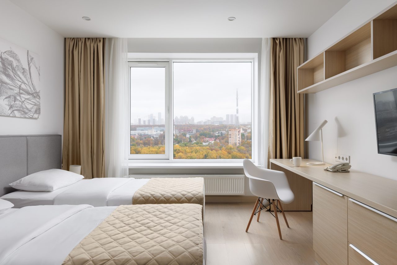 Апартаменты (СУПЕРИОР с видом на парк - DOUBLE/TWIN), Апарт-отель YES Botanica