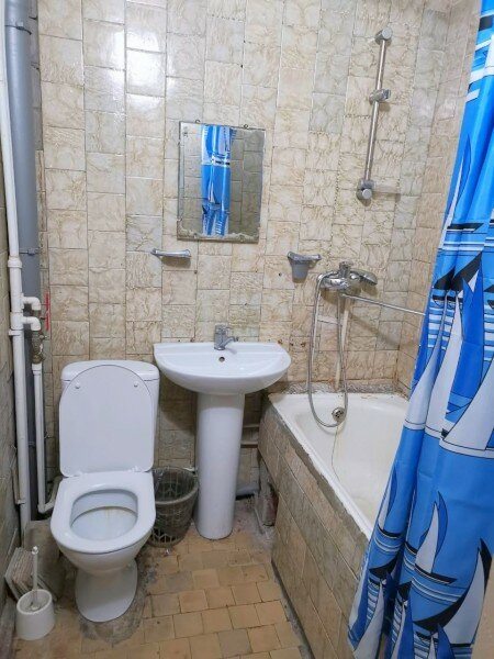 Ванная комната в номере гостиницы Арена в Ростове-на-Дону. Гостиница Цирка