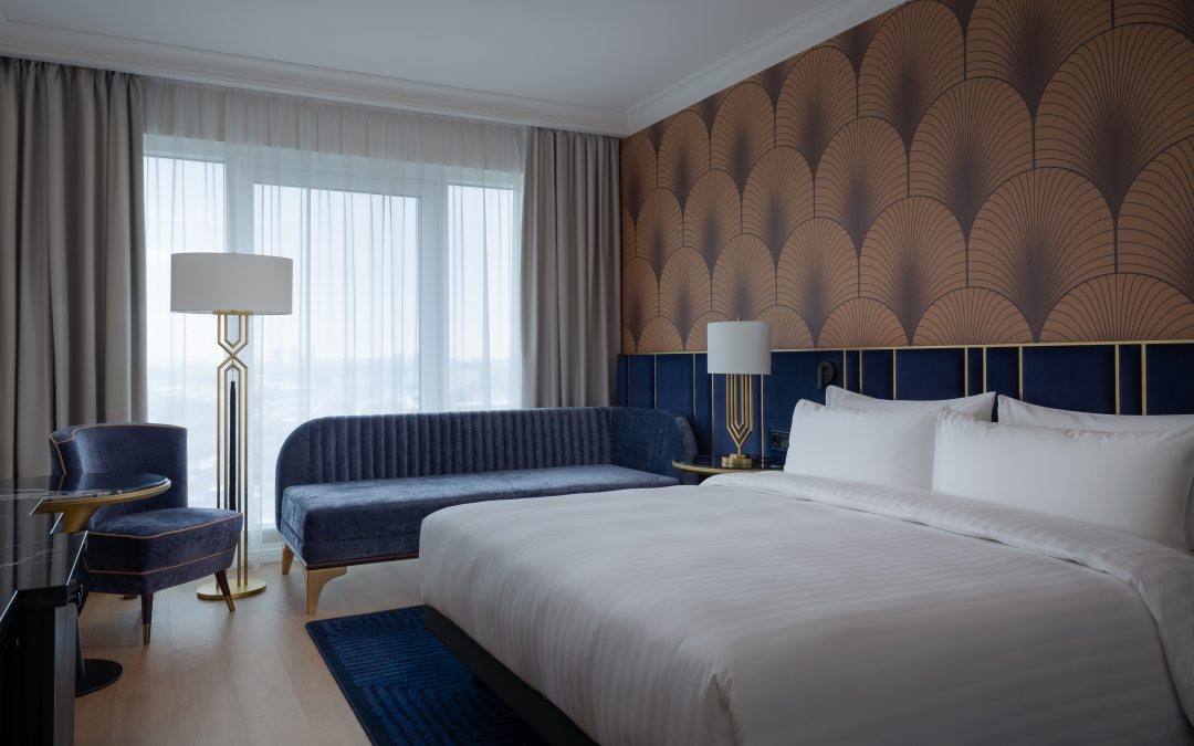 Двухместный (Номер Делюкс с кроватью размера «king-size» и диваном-кроватью, вид на город) отеля Марриотт Империал Плаза Москва