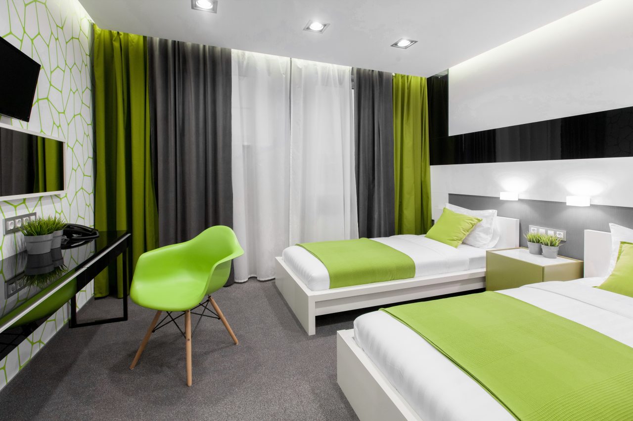Двухместный (Стандартный двухместный номер с 2 отдельными кроватями) мини-отеля Аэроклуб Алпина Авиа, Коломна