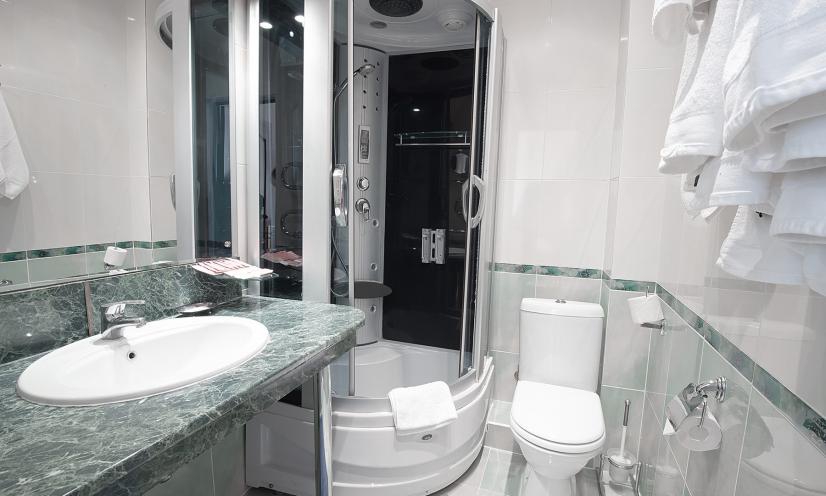 Ванная комната в санаторно-гостиничном комплексе Курорт-парк Союз, Щелково