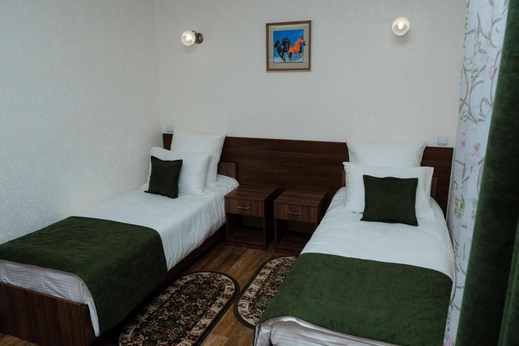 Двухместный (Стандартный двухместный номер с 2 отдельными кроватями и общей ванной комнатой) отеля Провинция, Грибановский