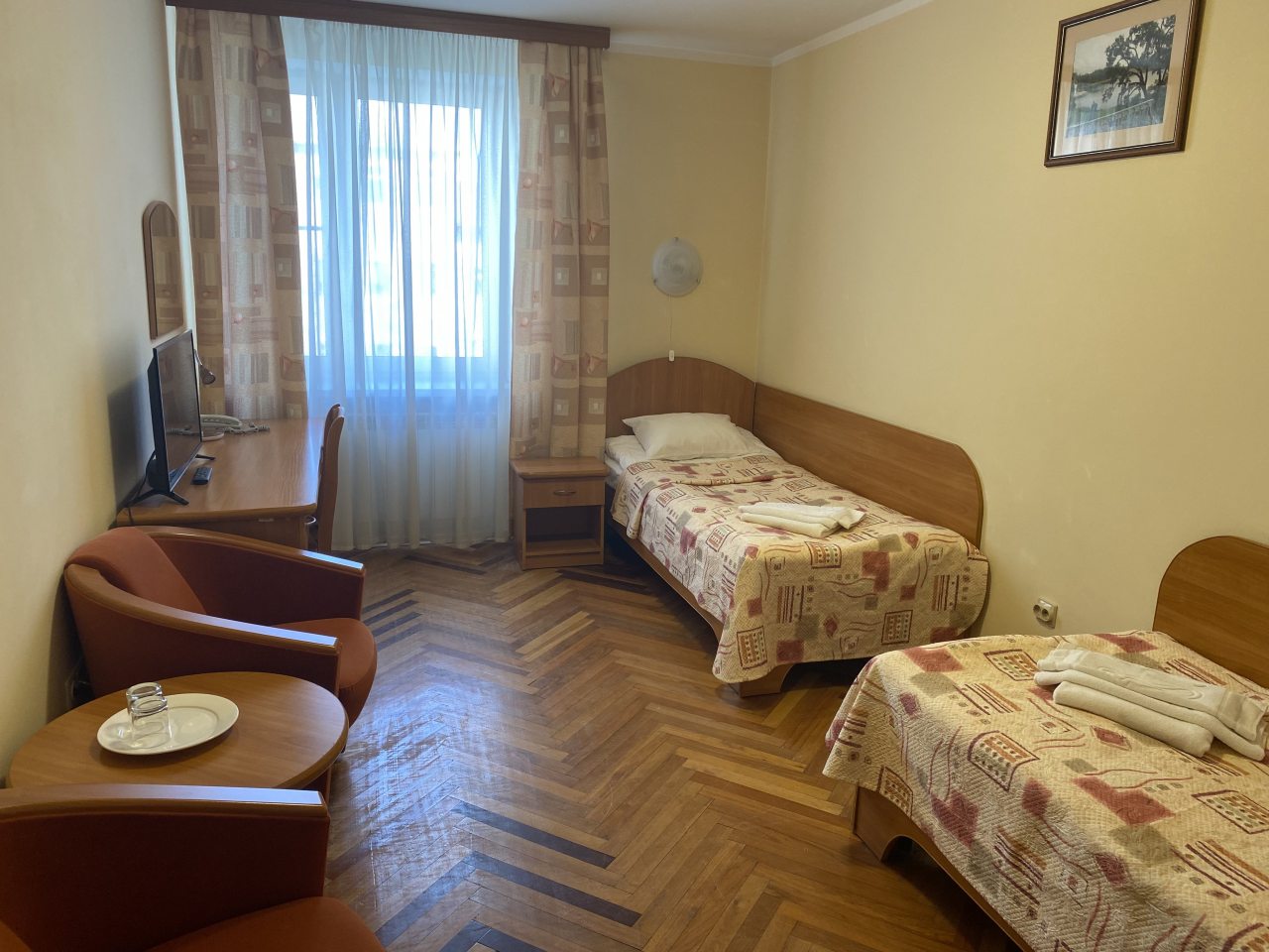 Двухместный (Стандартный двухместный номер с 2 отдельными кроватями) гостиницы Кочубей-Центр, Пушкин