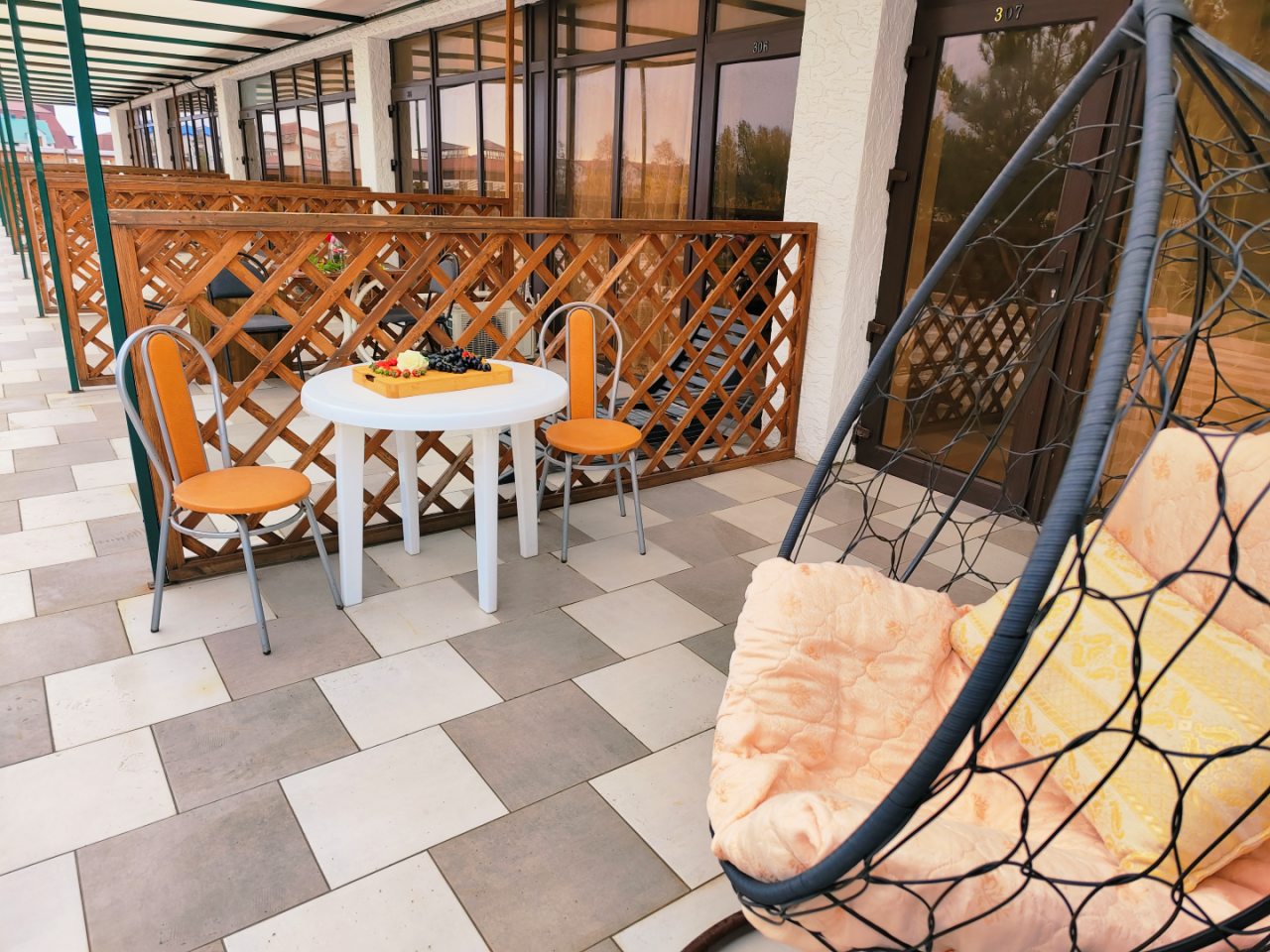 2-х местный комфорт с общей террасой