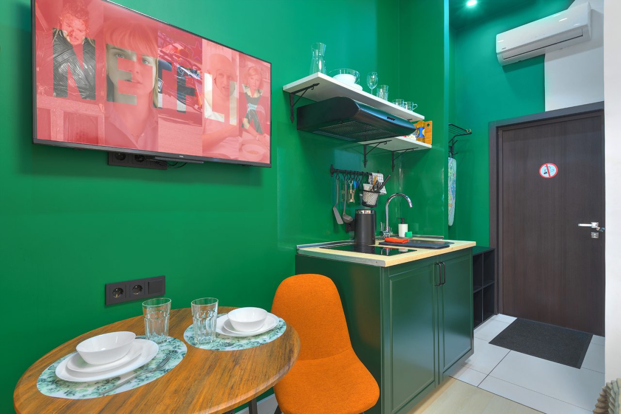 Кухня, Апарт-отель Axis Moscow Colors