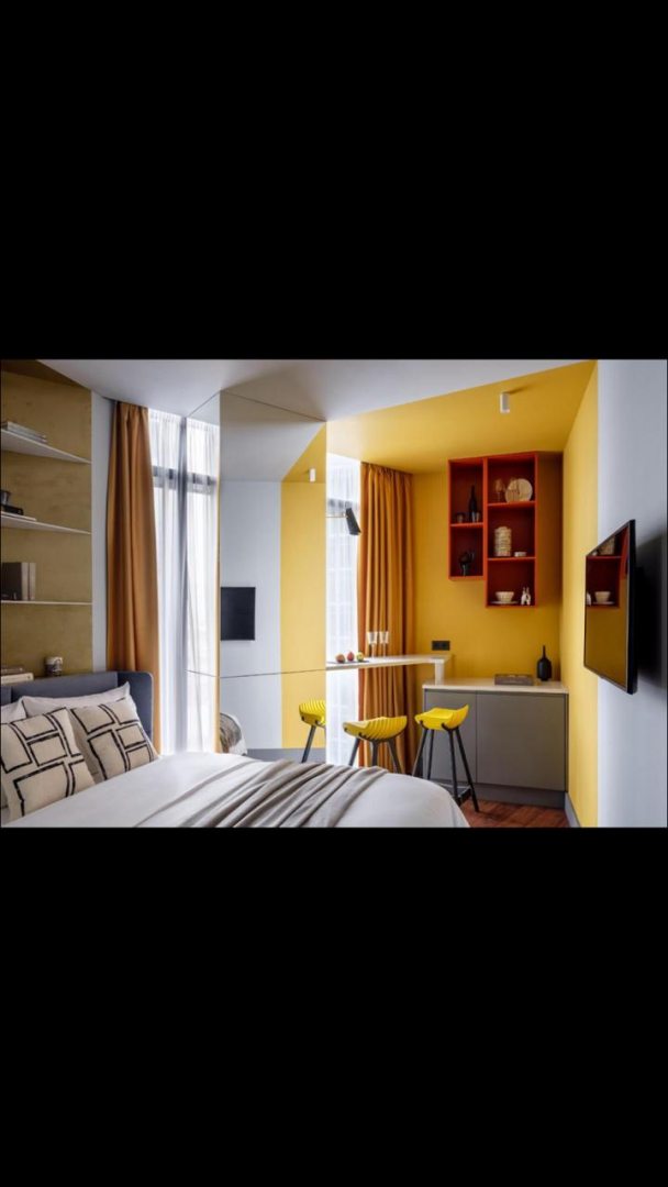 Двухместный (Апарт 2 Yellow) апартамента IQ в Москва-Сити