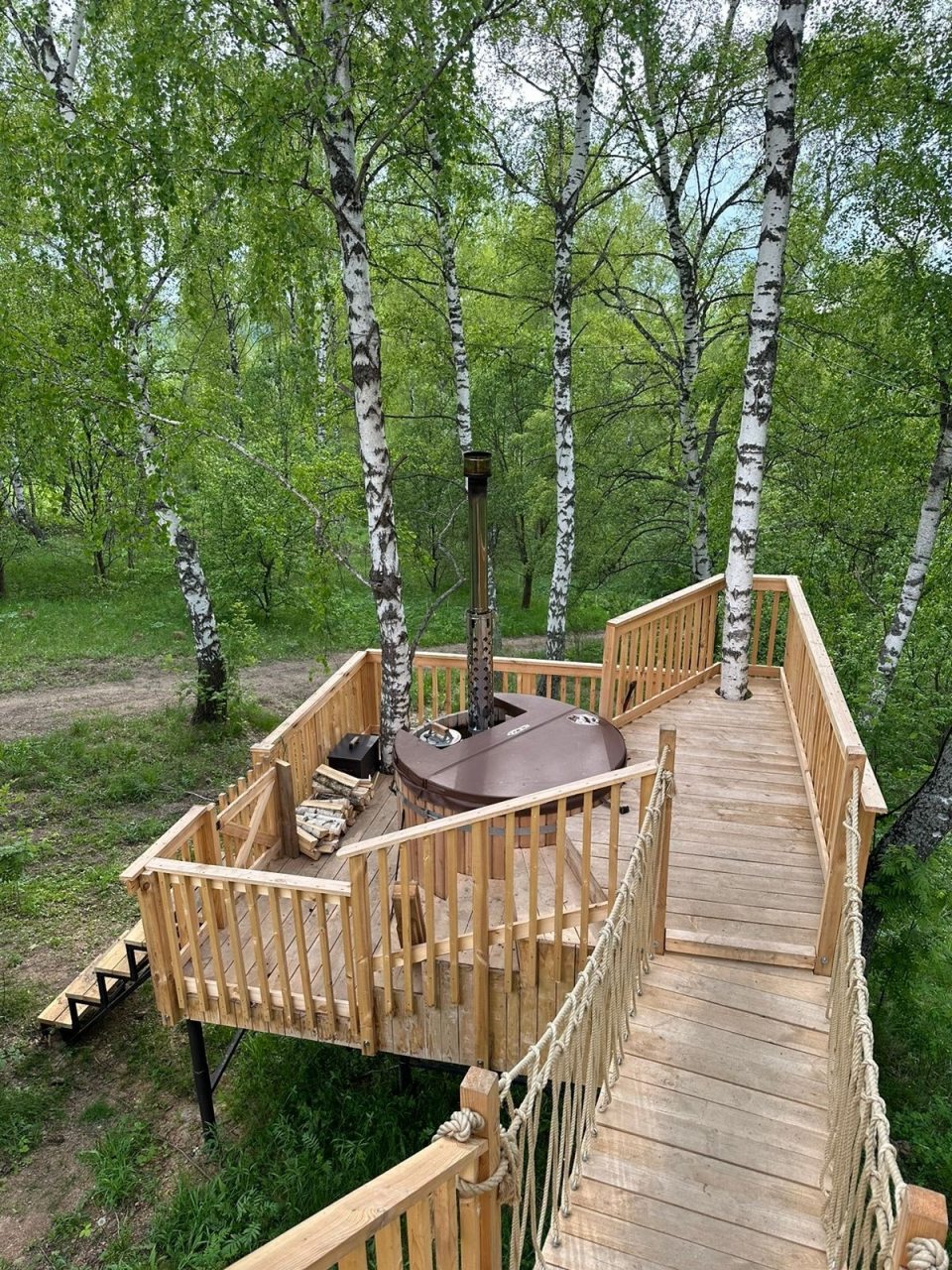 Шале (ДОМ №11 МИНИ-ДОМИК НА ДЕРЕВЕ), Глэмпинг На краю земли