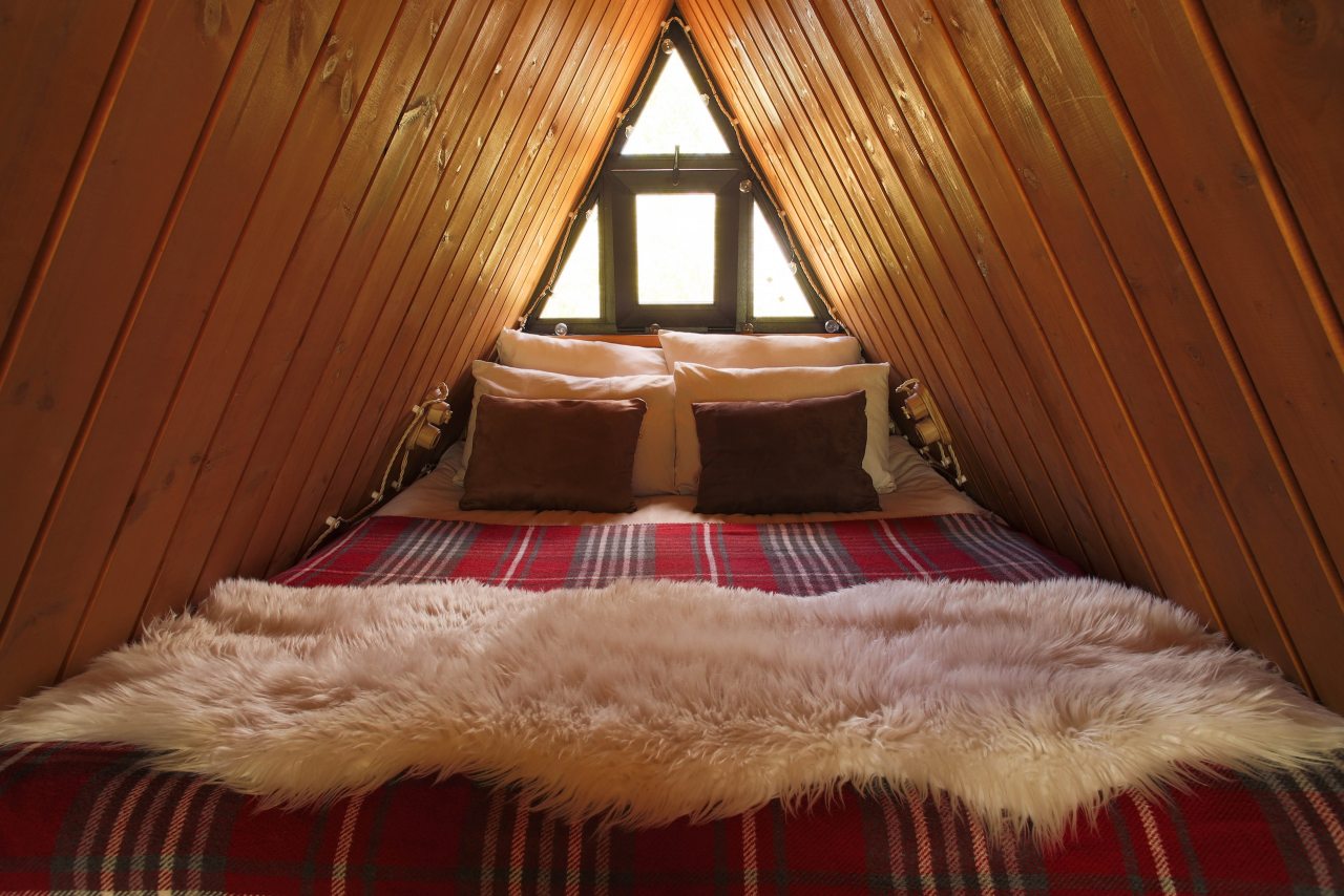 Шале (ДОМ №12 ВЫСОТНЫЙ ДОМ А-ФРЕЙМ), Глэмпинг На краю земли