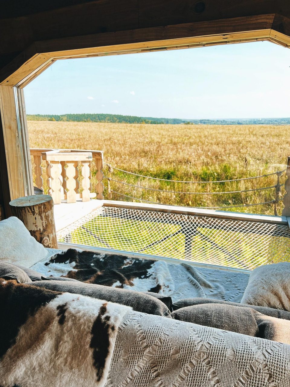 Шале (ДОМ №13 ГОСТЕВОЙ АМБАР), Глэмпинг На краю земли