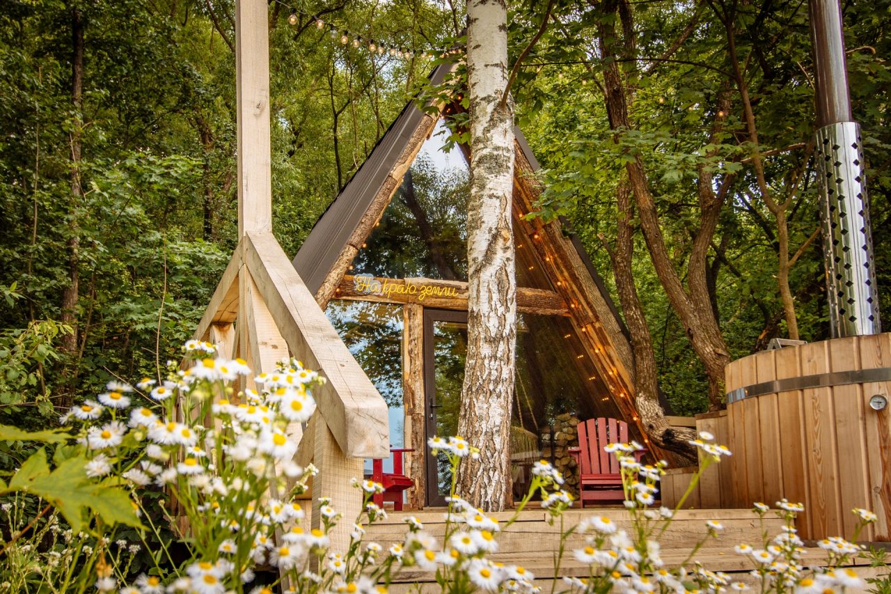 Шале (ДОМ №16 ПАНОРАМНОЕ ШАЛЕ), Глэмпинг На краю земли