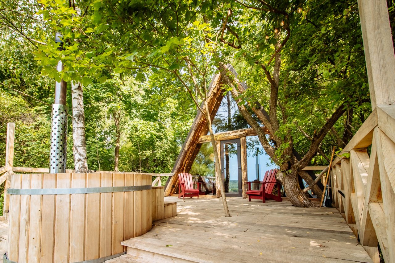 Шале (ДОМ №16 ПАНОРАМНОЕ ШАЛЕ), Глэмпинг На краю земли