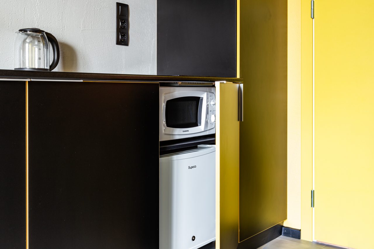 Трехместный (Стандарт трехместный с мини-кухней), Гостиница Greenfeel