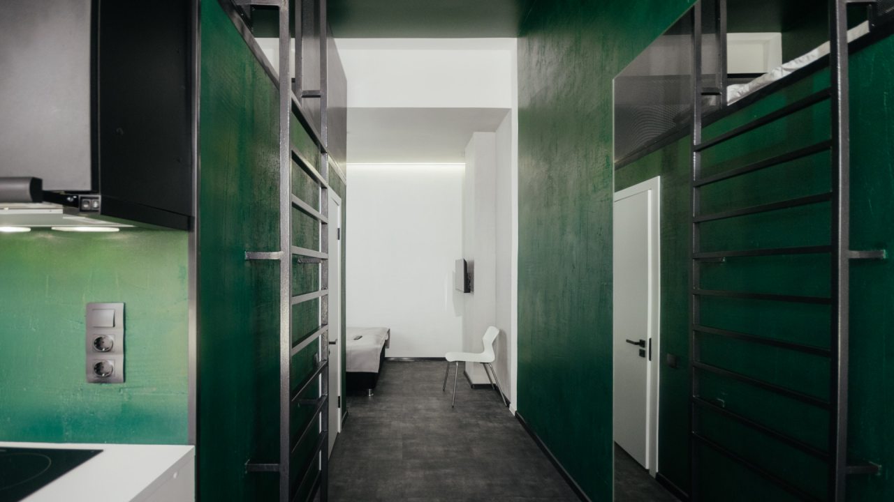 Студио (Двухуровневая студия), Гостиница Greenfeel