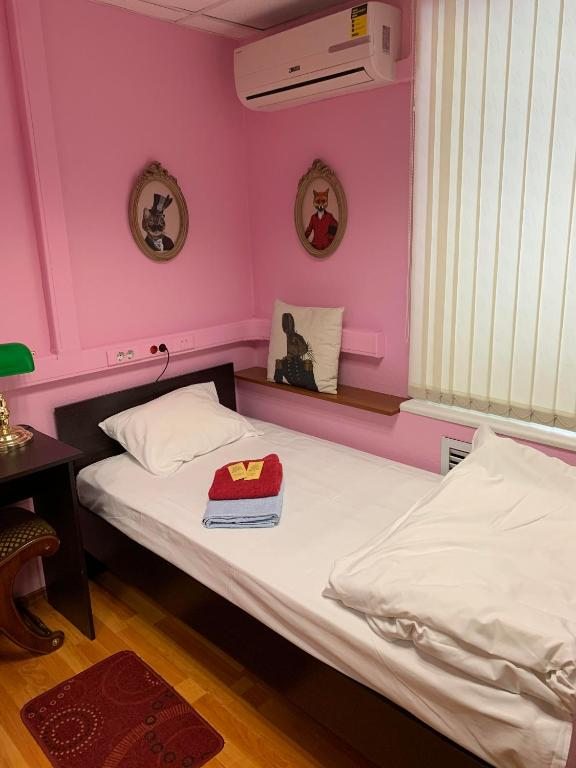 Одноместный (Одноместный номер с общей ванной комнатой) хостела Красная Москва