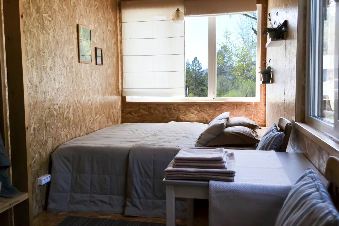 Двухместный (Двухместный номер с 1 кроватью с мини-кухней) базы отдыха Айбарка, Чемал