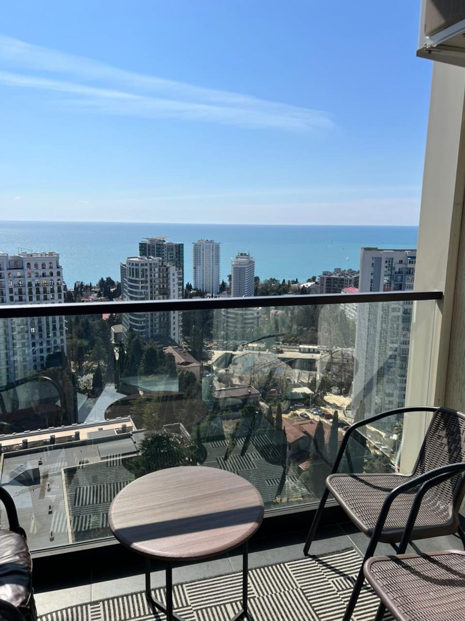 Студио (С балконом и видом на море 417), Апартаменты Сочипосуточно на Депутатской