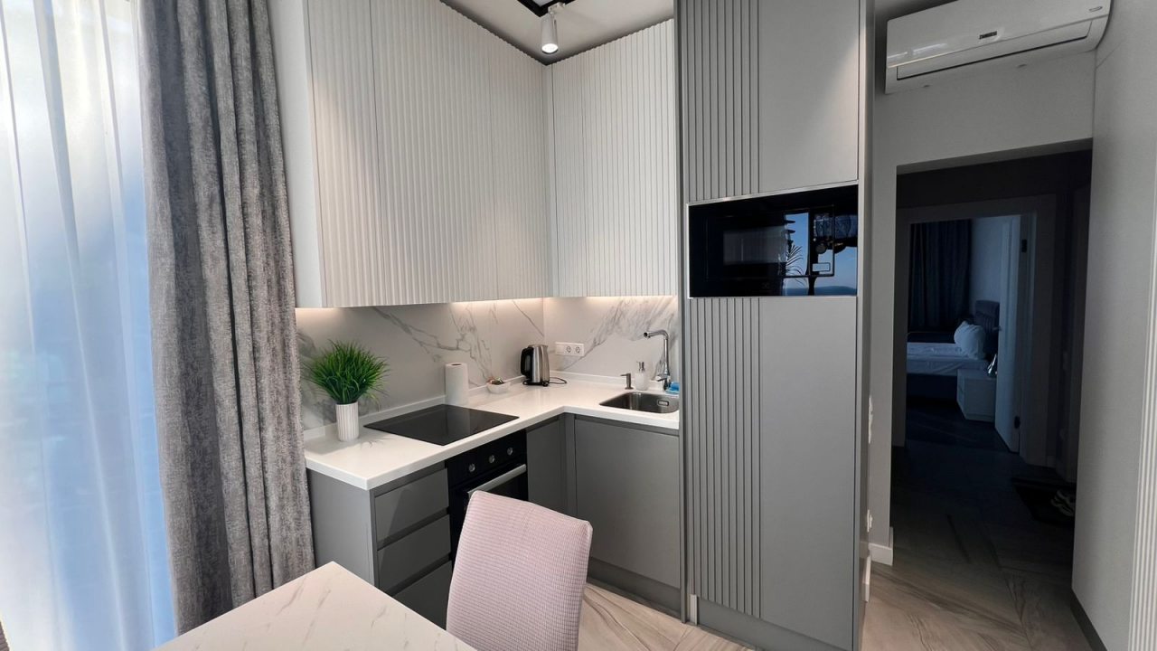 Апартаменты (Семейные люкс  с 2 балконами и видом на море), Апартаменты Сочипосуточно на Депутатской