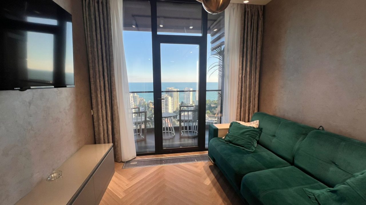 Апартаменты (Семейные люкс  с 2 балконами и видом на море), Апартаменты Сочипосуточно на Депутатской