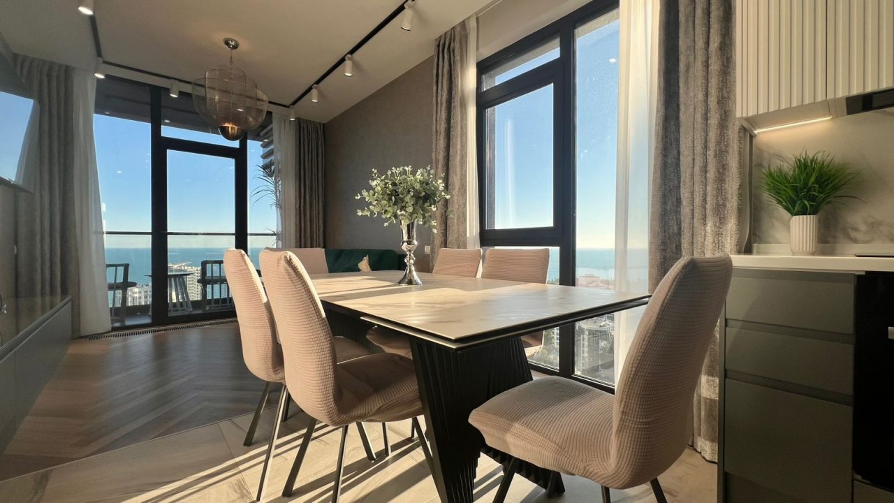 Апартаменты (Семейные люкс  с 2 балконами и видом на море), Апартаменты Сочипосуточно на Депутатской