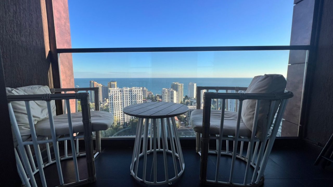 Апартаменты (Семейные люкс  с 2 балконами и видом на море), Апартаменты Сочипосуточно на Депутатской