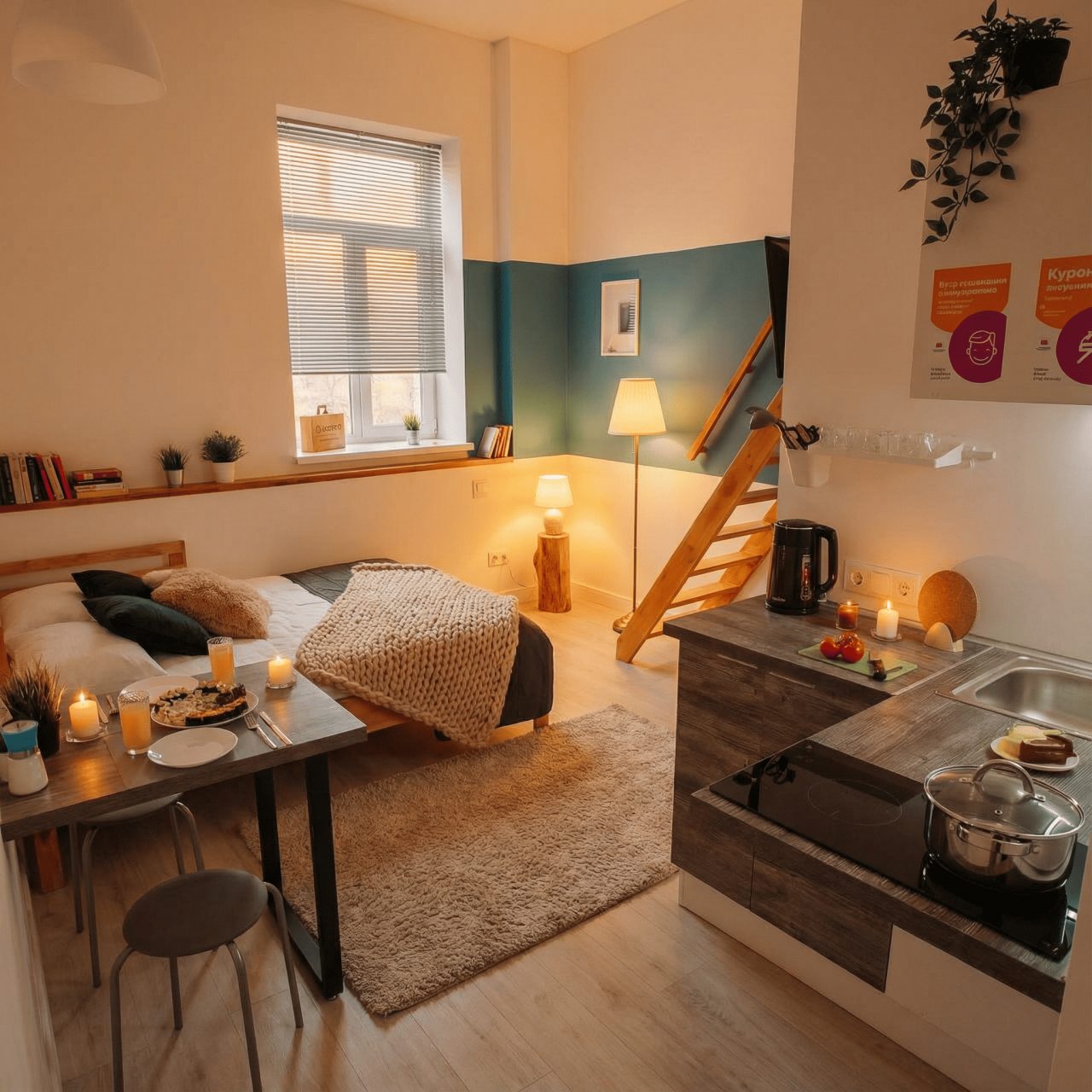 Апартаменты (Двухуровневые), Апарт-отель 9 ночей-отель 1774