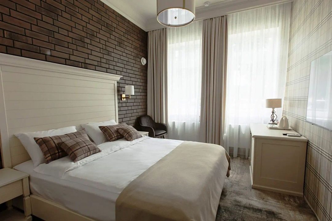 Двухместный в корпусе GREEN PARK (Стандарт с двуспальной кроватью) гостевого дома GreenPark, Лабинск