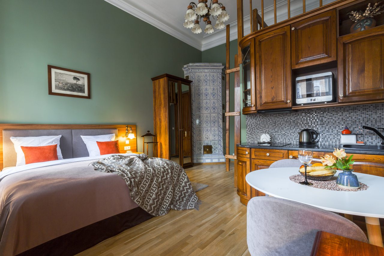 Студио (Студия двухуровневая с изразцовой печью), Апартаменты ОМ