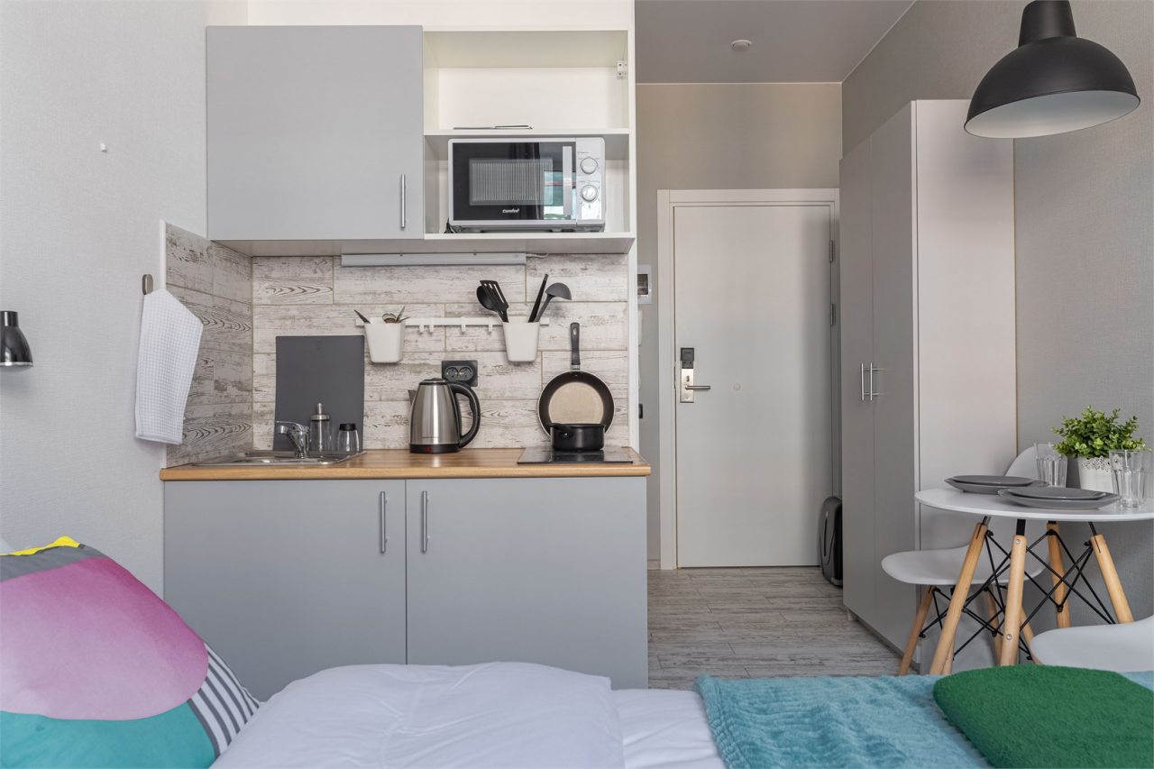 Апартаменты (Стандарт с 1 двуспальной кроватью), Апарт-отель Port Comfort by the Griboedov